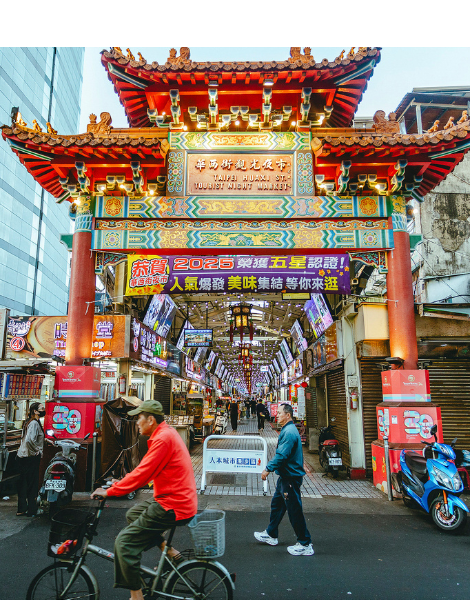 Venture to the city's famous night markets