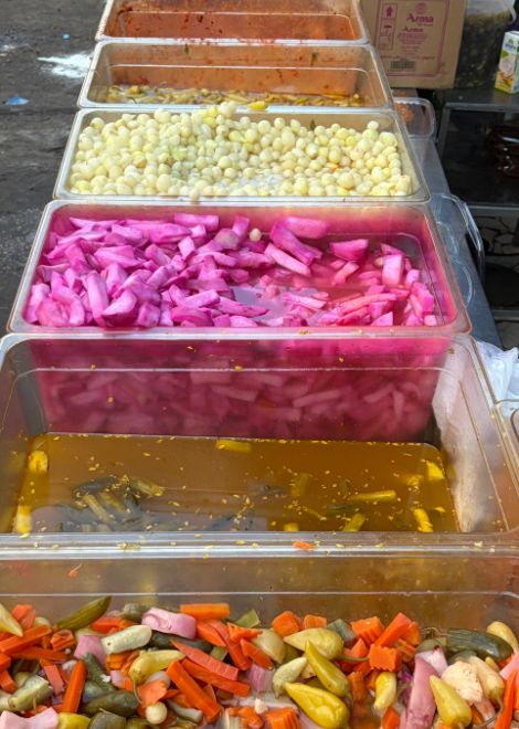 Bright, tangy vegetable pickles found on tables across Egypt.