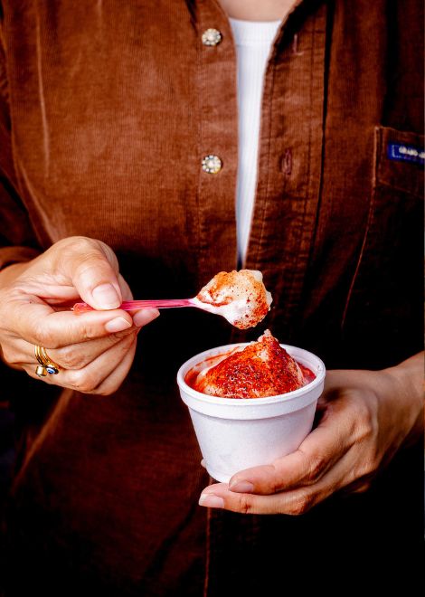 Sign off with creamy tequila-flavoured ice cream