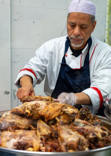 Slow-roasted lamb at a generations old eatery