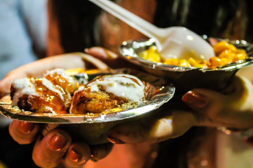 must try street food in Delhi - aloo chaat