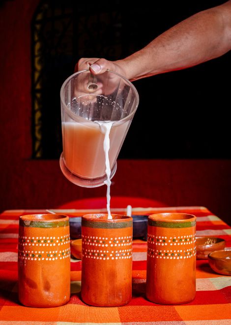 A refreshing cup of rice-based horchata