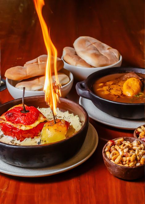 Round off the tour with Arequipa's signature duo, rocoto relleno and pastel de papa.