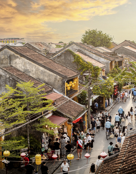 Sun setting over the Ancient Town