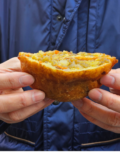 Crispy nokdu bindaetteok mung bean fritters