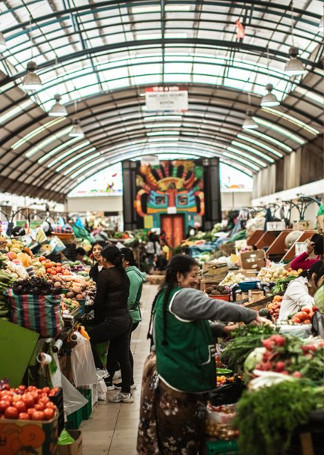 Experience everyday life in Cuenca's bustling food markets.