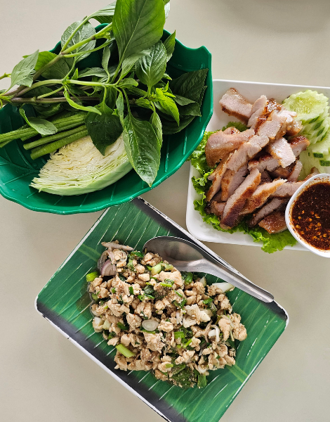 Northern Thailand collides with the South and their herby larb salad
