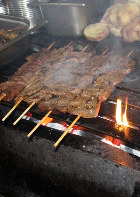 Try anticucho de corazón, grilled beef heart, an Andean staple