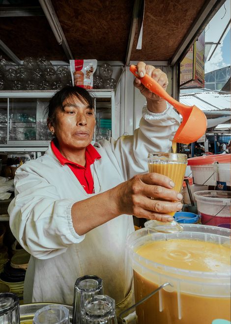 A refreshing taste of the Peruvian Amazon, made from the fruit of the towering aguaje palm