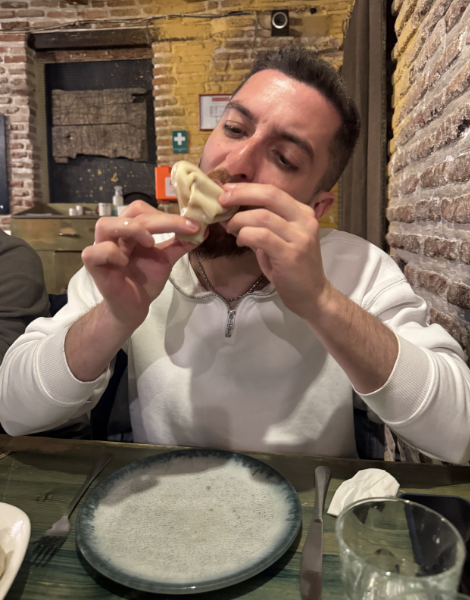 Learn the local way to eat khinkali soup dumplings