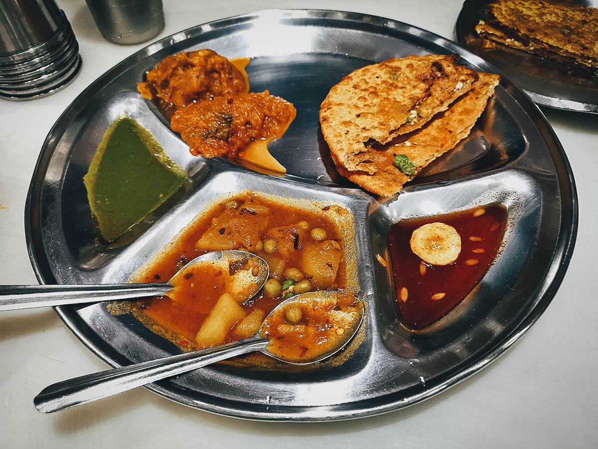 must try street food in Delhi - parantha