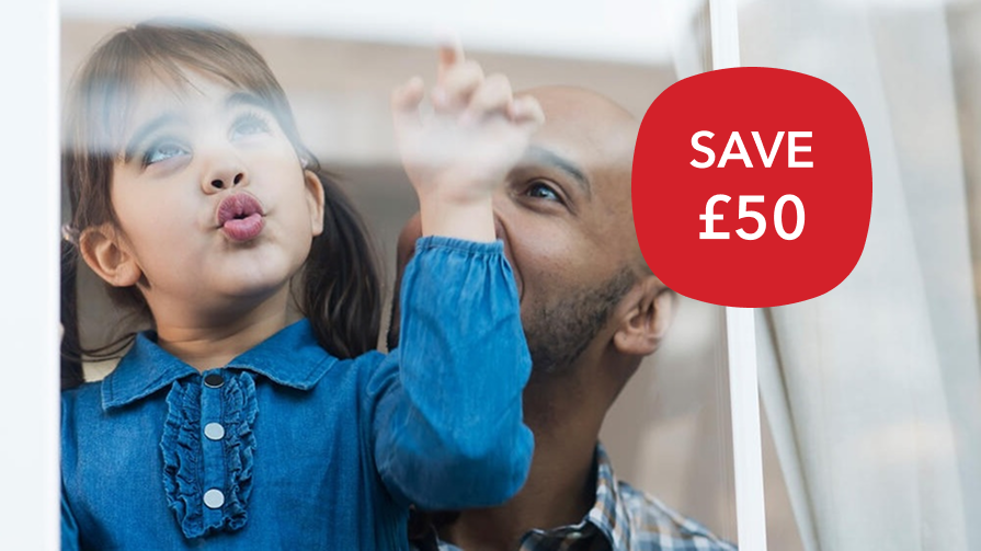 A father and daughter