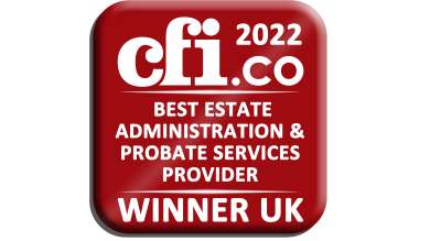 CFI 2022 Best Estate Administration and Probate Services Provider - winner uk