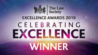 The Law Society Excellence awards 2019 - Celebrating Excellence Winner