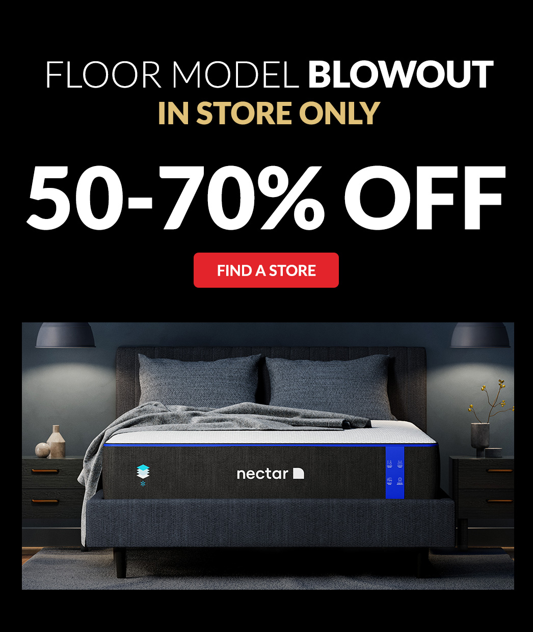 Floor Model Blowout in Store only 50-70% Off