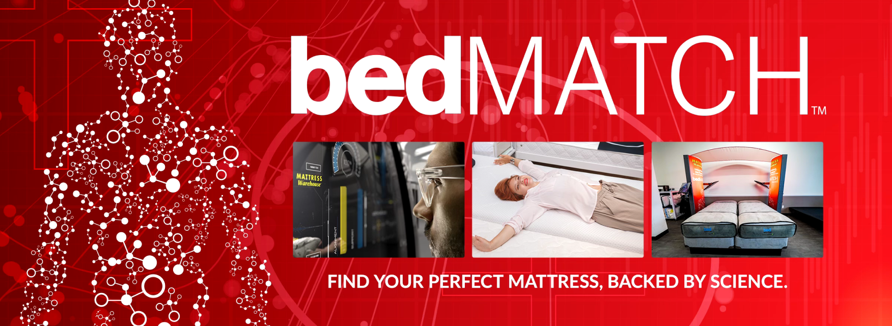 Find your perfect mattress, backed by science with bedMatch