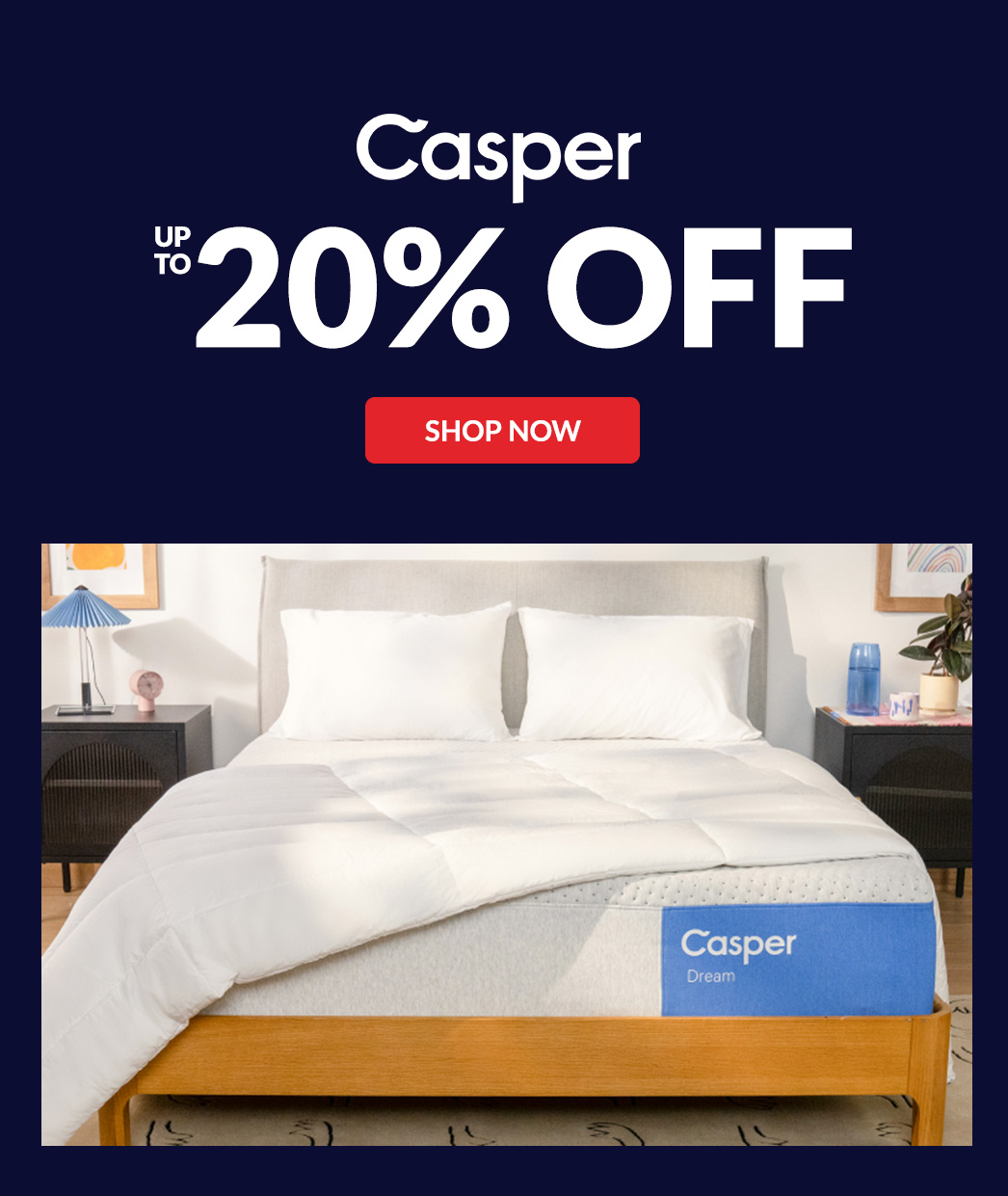 Casper up to 20% Off