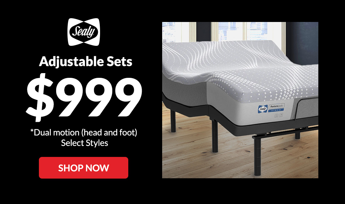 Sealy Adjustable Base Set $999