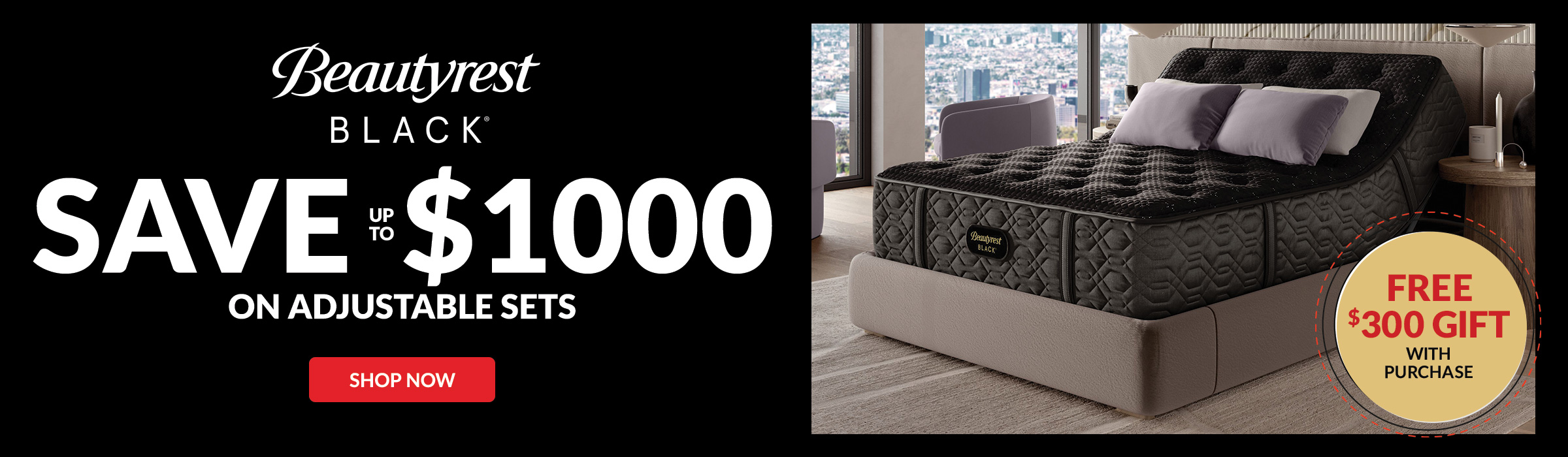 Beautyrest Black Save up to $1000 on adjustable sets