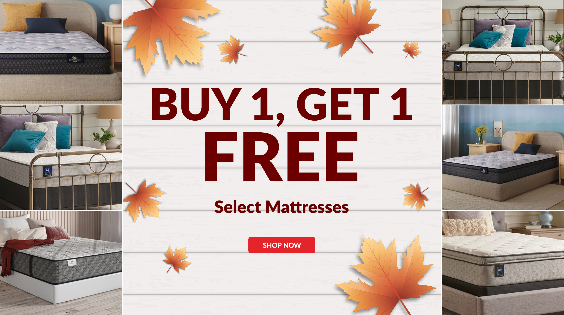 Buy 1 get 1 Free Select Mattresses