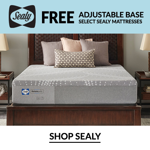 Sealy Free Adjustable Base with select mattresses