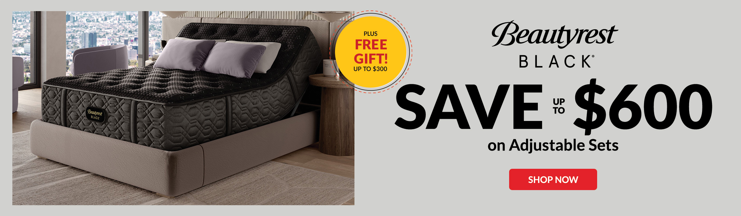 Beautyrest Black Save up to $600 on adjustable sets