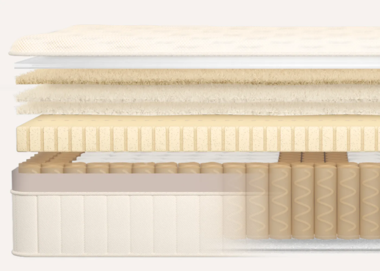 Birch mattress cutaway