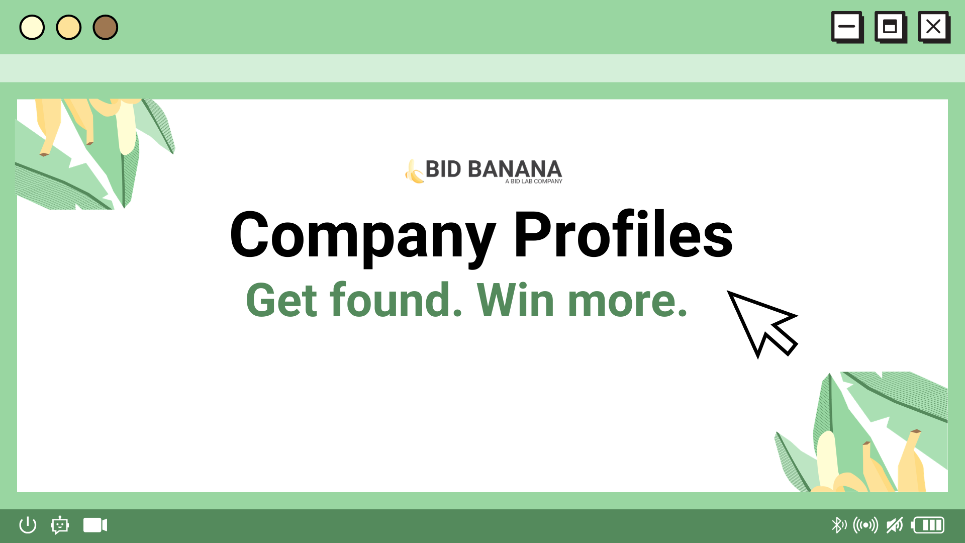 Add Your Company Profile to Bid Banana