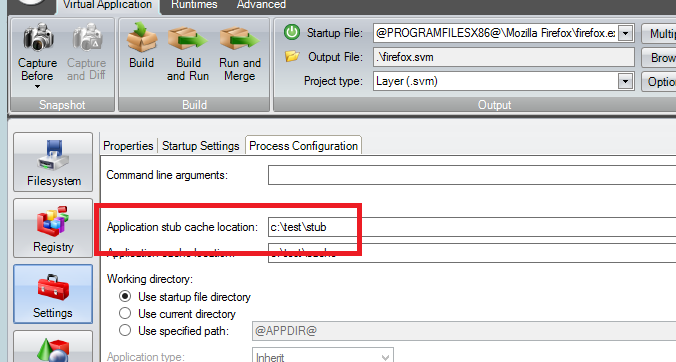 Firewall stubExe path