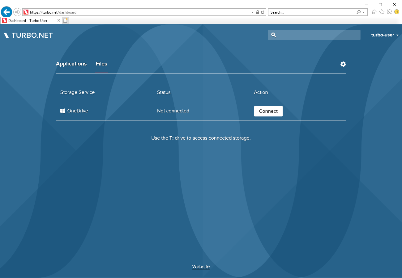 Connecting a storage service onedrive to your account