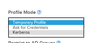 Application Profile Mode