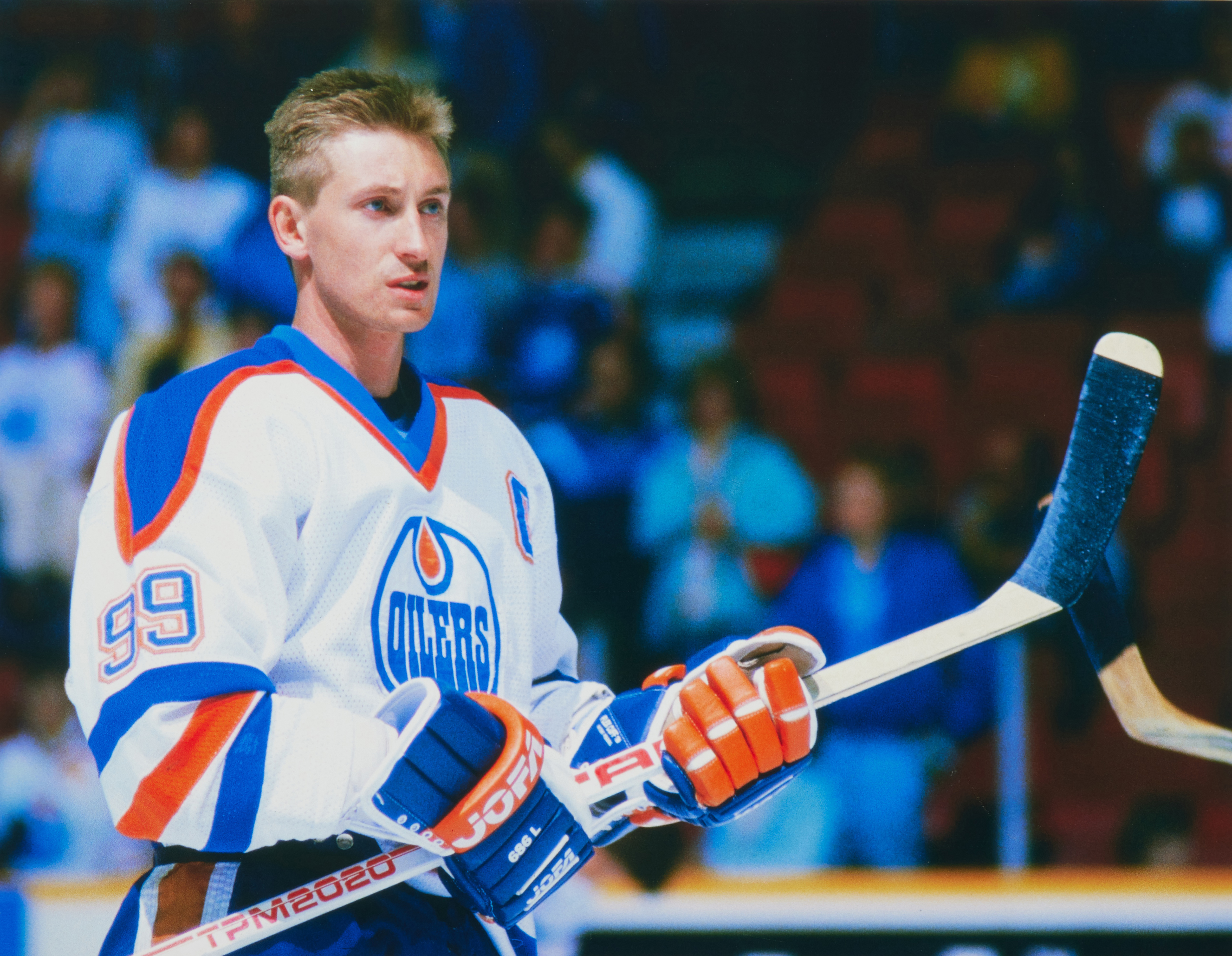 Wayne Gretzky Signed 1980's Game Used Edmonton Oilers Nhl Hockey