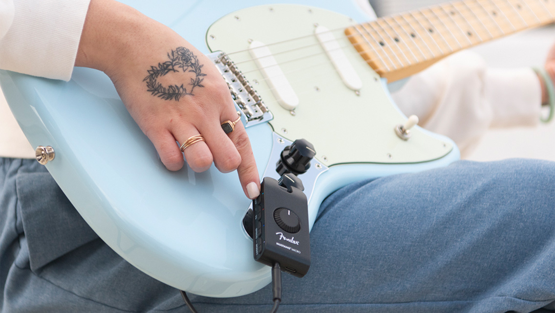 Mustang™ Micro: The All-in-one Headphone Guitar Amplifier
