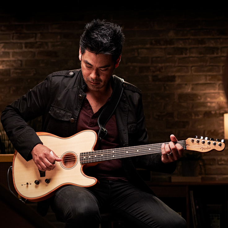 Fender American Acoustasonic Telecaster Demo with Guitarist Eugene