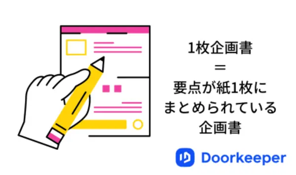 1枚企画書とは？普通の企画書とは違う？