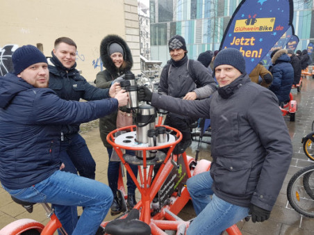 Glühwein-Tour mit dem Konferenzbike