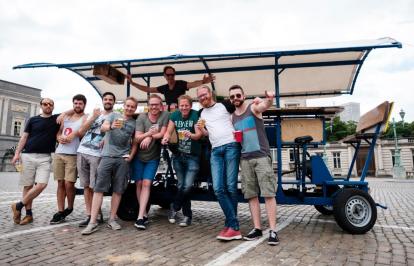 beer bike tour brussels