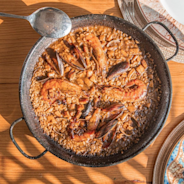 Paella Menü an der Marina