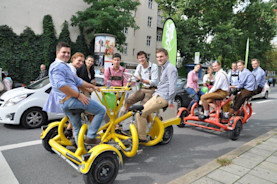 Konferenzbike-Tour mit Bier