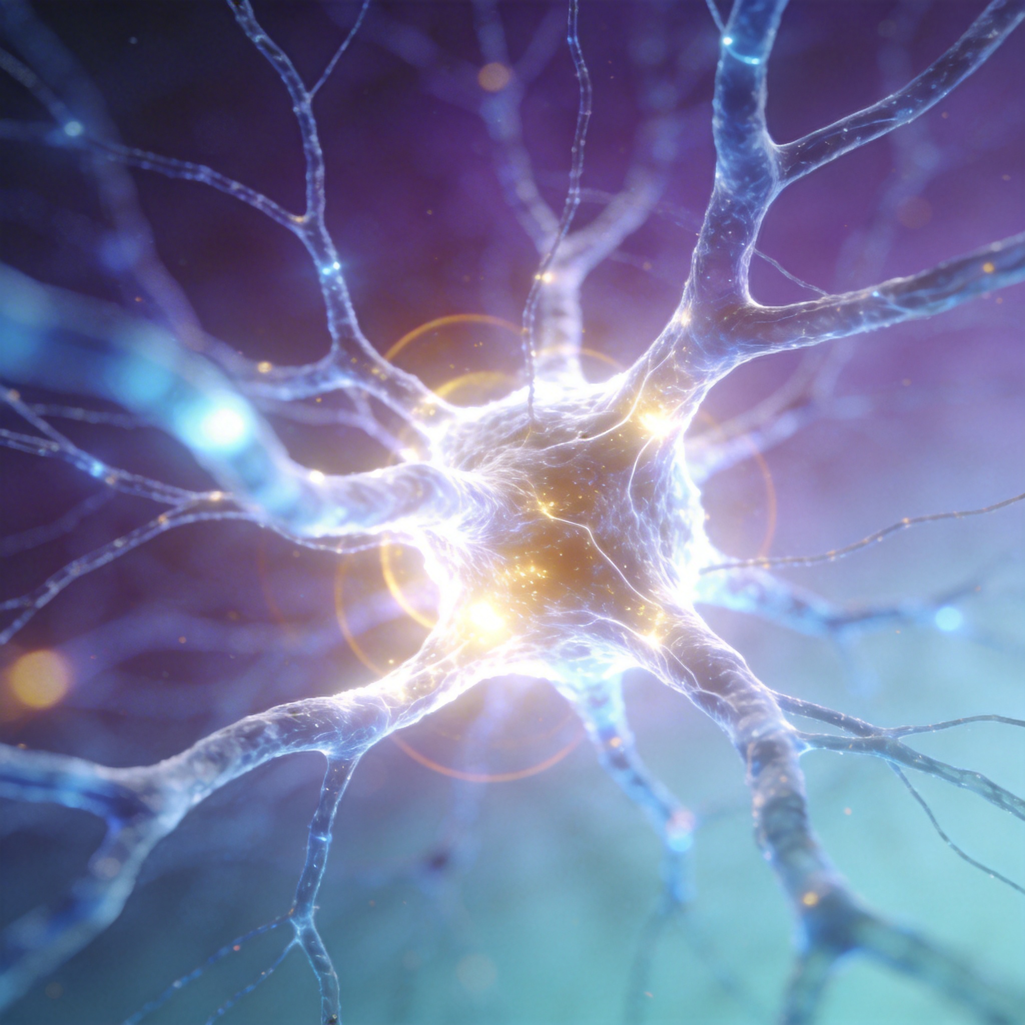 Abstract visual representing AI 'depth of thought' with glowing neural pathways expanding and contracting.