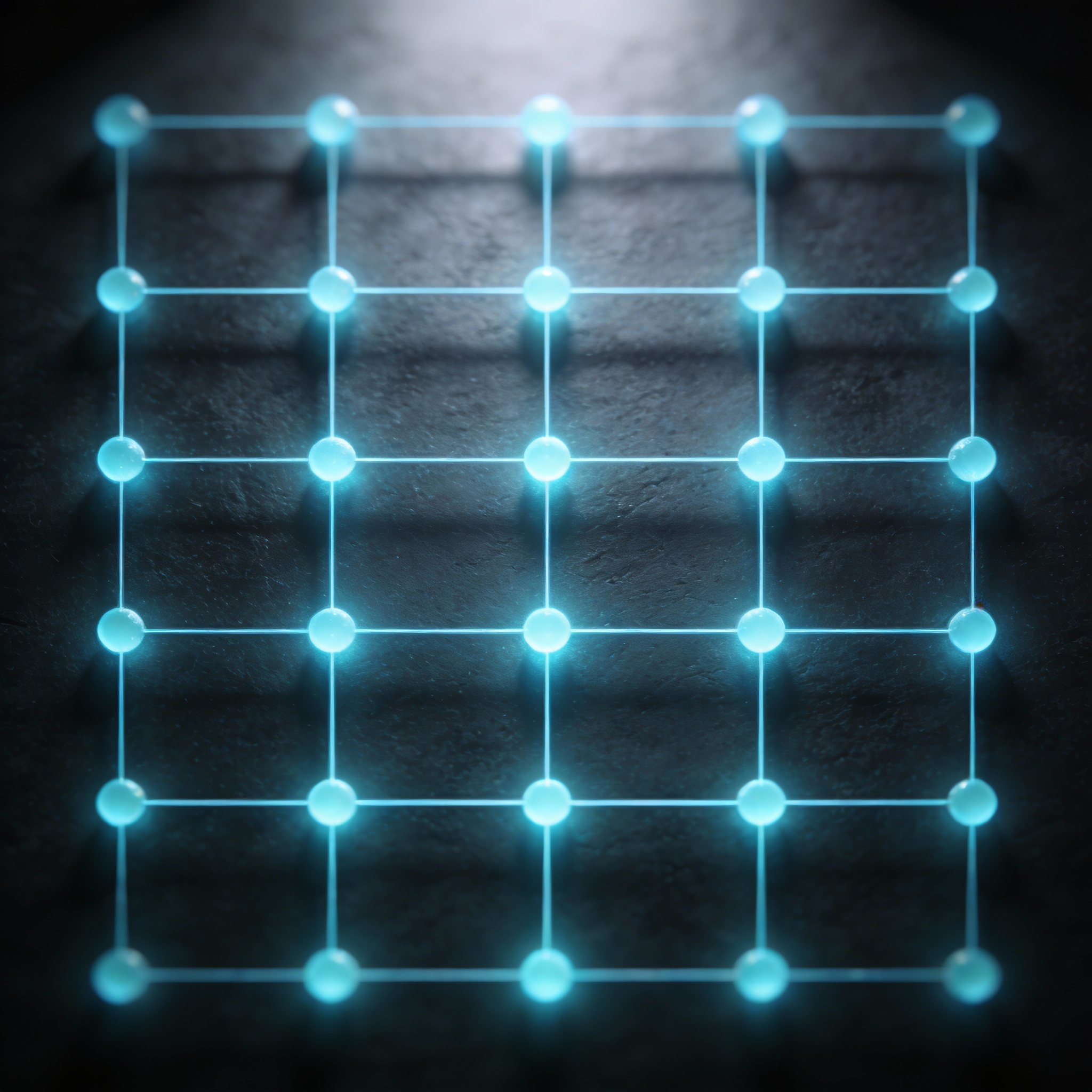 A semi-abstract visualization of a doubly stochastic matrix, representing balanced connections.