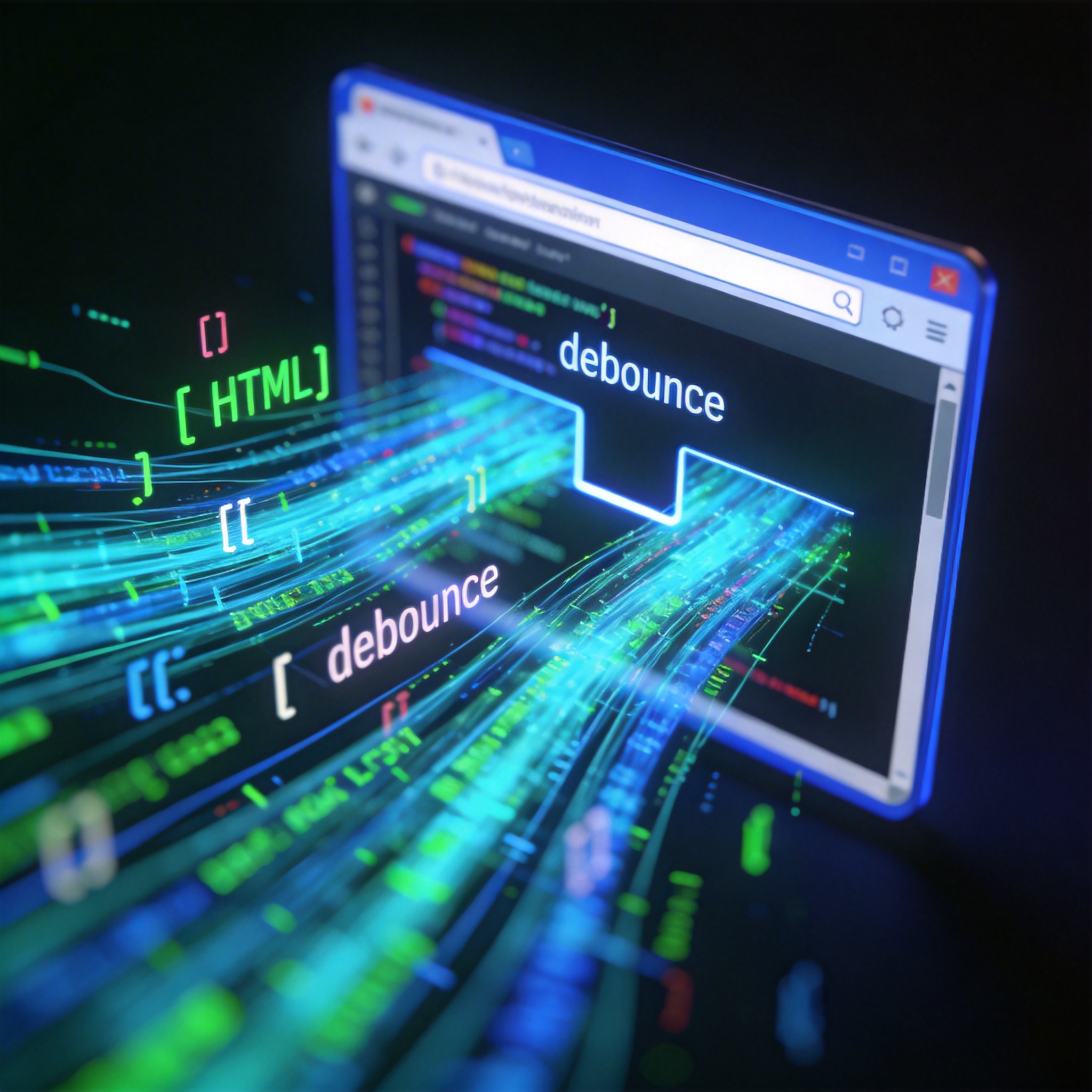 Abstract representation of streaming code and data, symbolizing the complex challenges of real-time rendering.