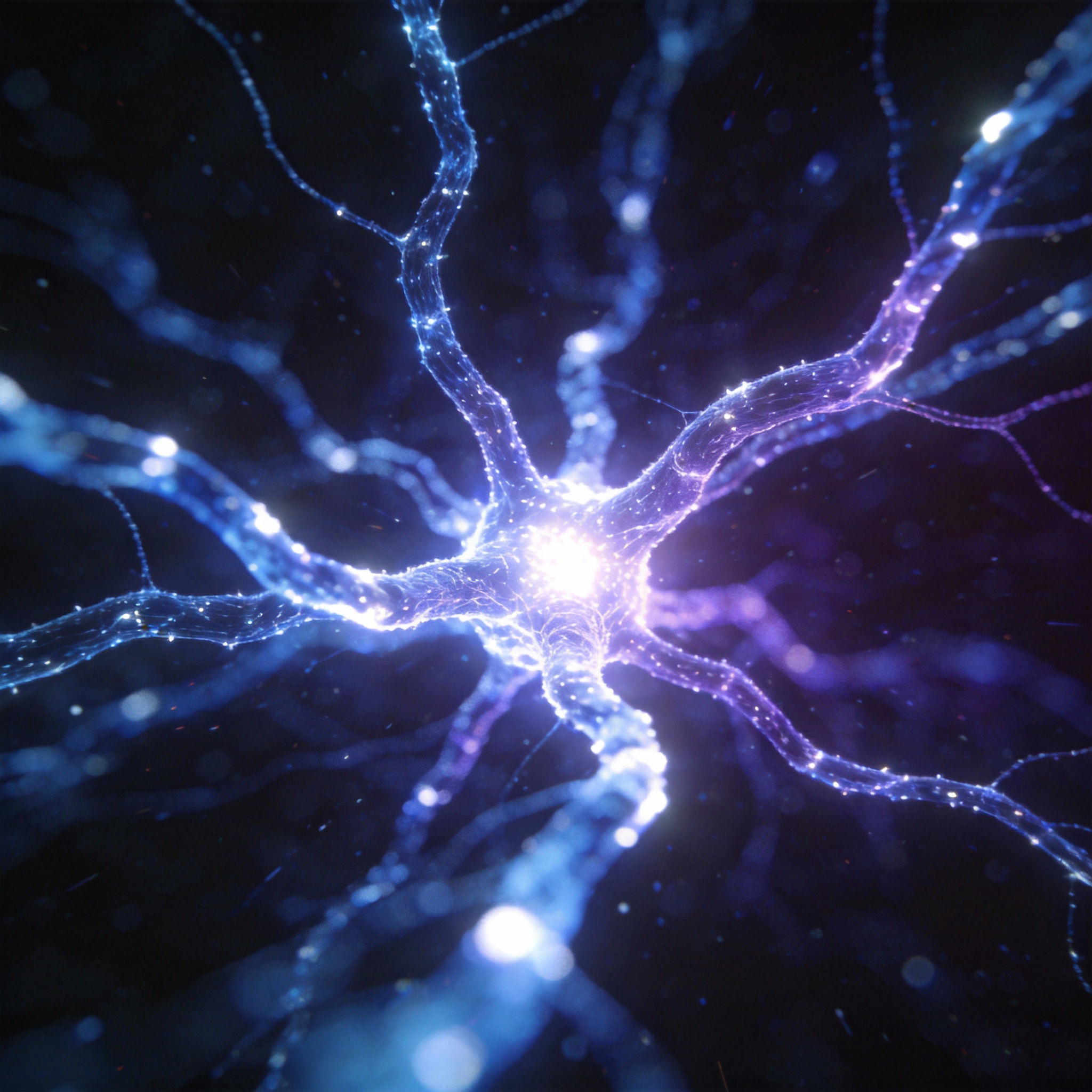 Abstract neural pathways symbolizing Anthropic's expansion into diverse AI fields and AGI.