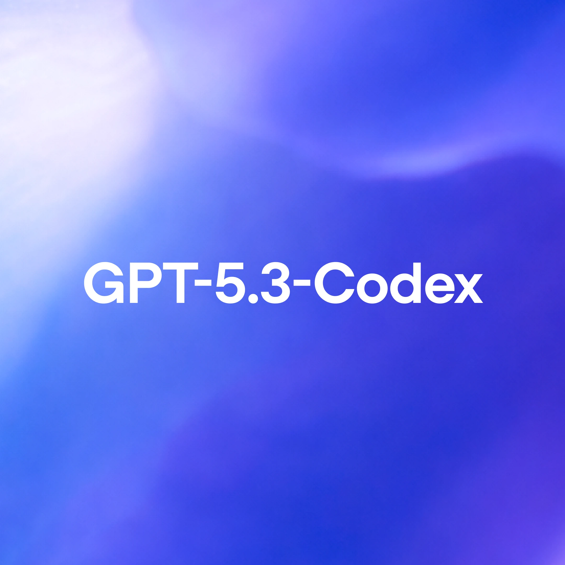 Screenshot or graphic of OpenAI's GPT-5.3 Codex interface or announcement graphic.