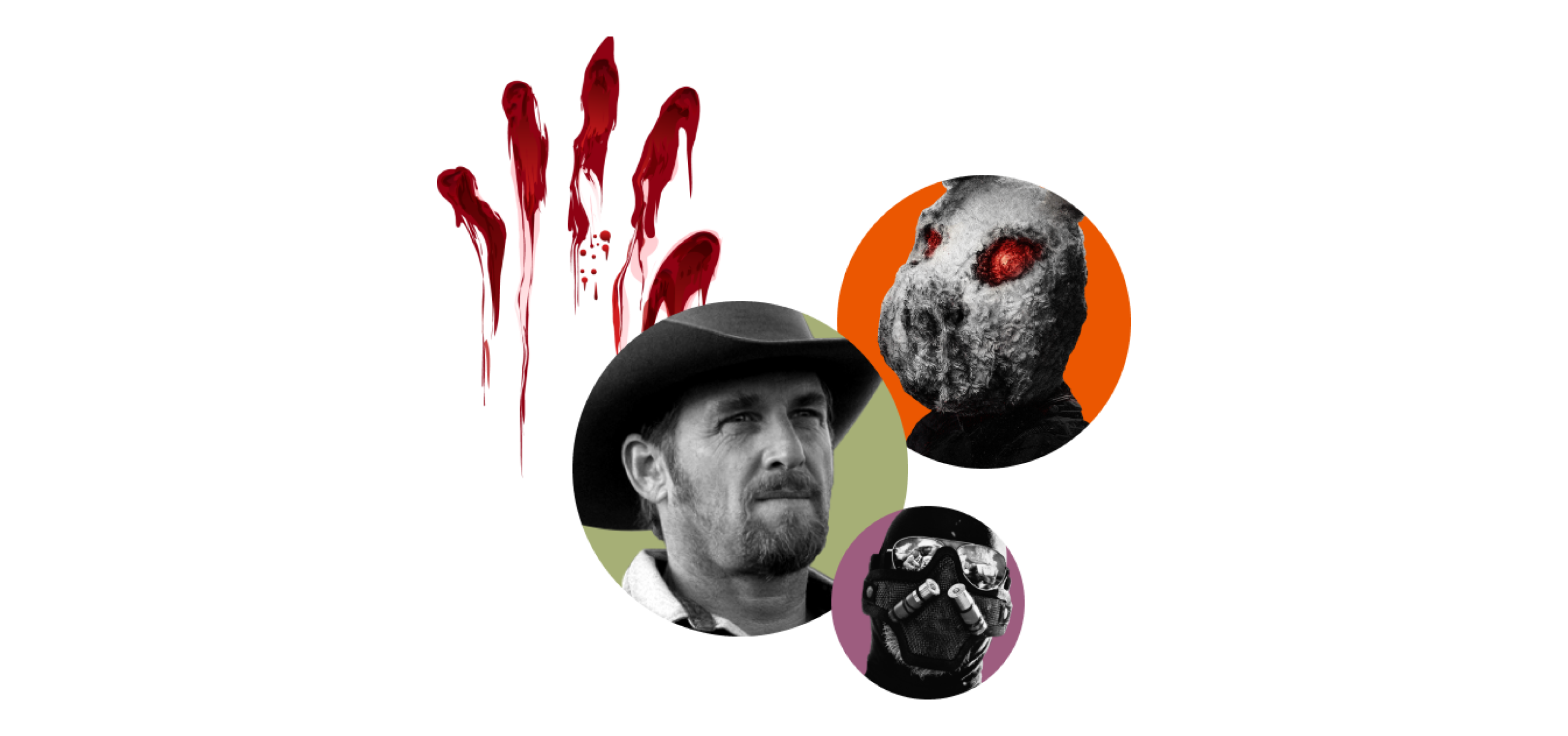 The Purge movie icons featuring characters from the movie.