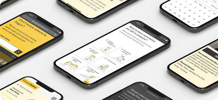 screens of the edward jones mobile application