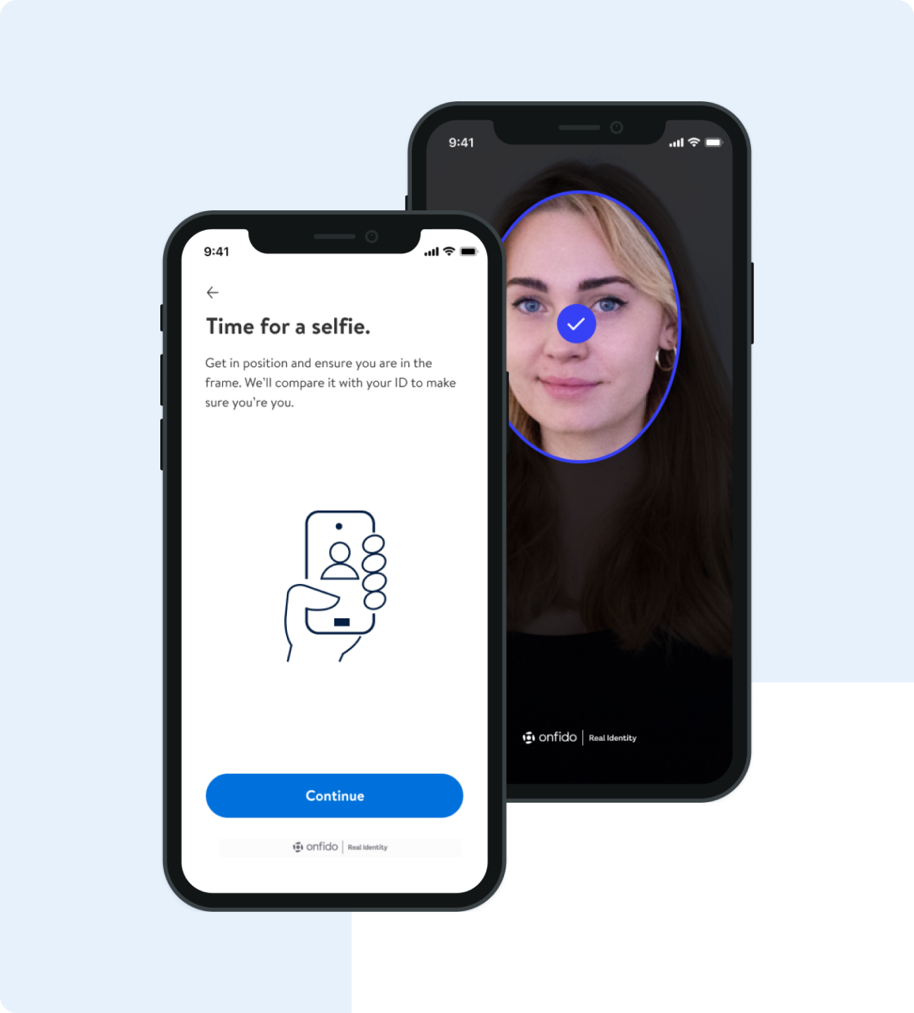 Fairstone app displaying facial recognition 