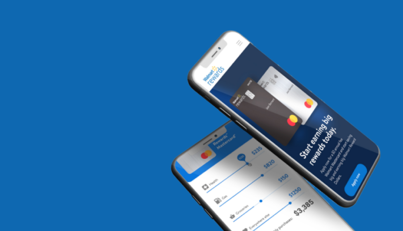 Fairstone app displayed on mobile devices on a blue background.