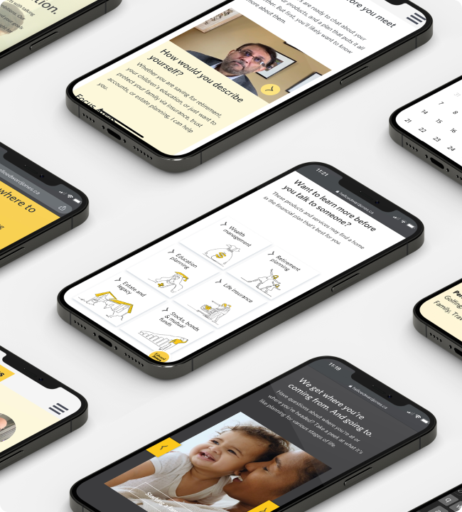 screens of the edward jones mobile application