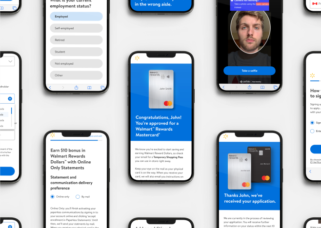 fairstone app displayed on mobile devices.